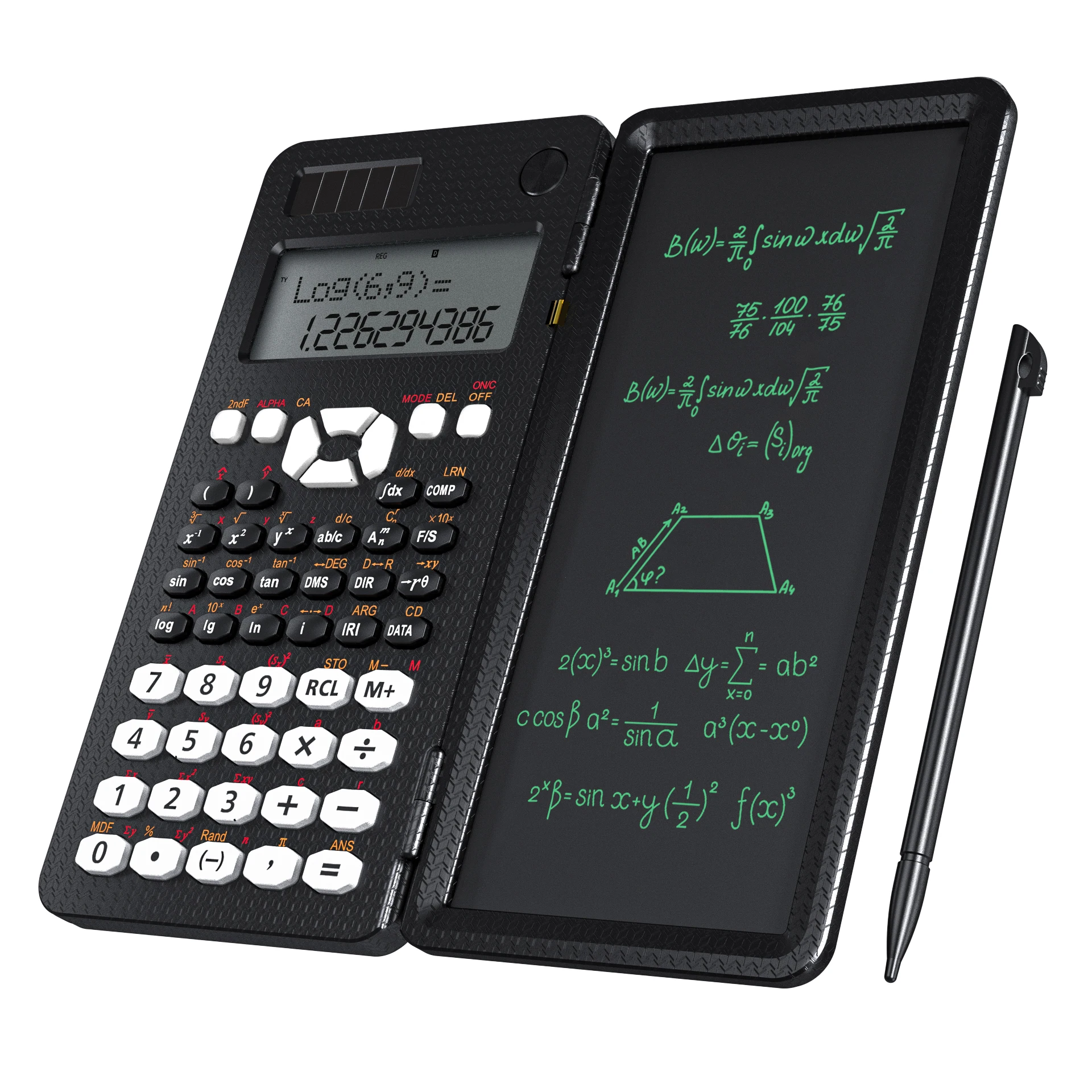 Calculatrice scientifique avec tablette d'écriture, 991MS, 349 fonctions,  calculatrice bancaire, pour étudiants, bureau, solaire