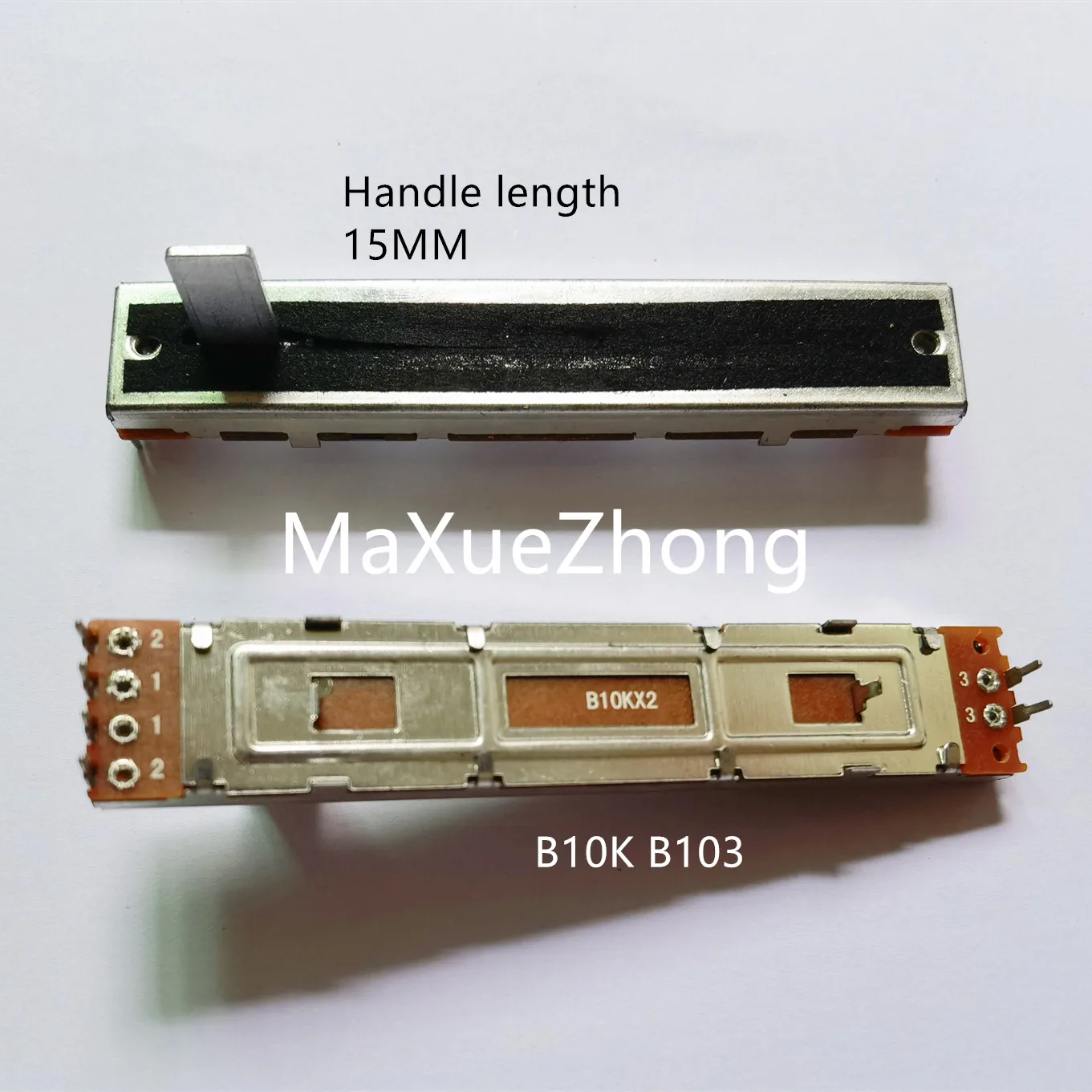 Description Picture 2 of itemOriginal new 100% mixer dual potentiometer SC-609G A10K B10K C10K handle length 12MMB (SWITCH)