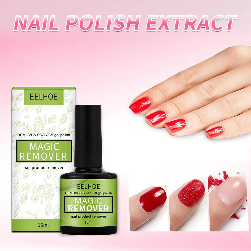 15ml Magic Remover Nail Gel Polish Remover UV Gel Polish Delete Magic Burst Nail Gel Remover Semi Permanent Varnish Polish 3