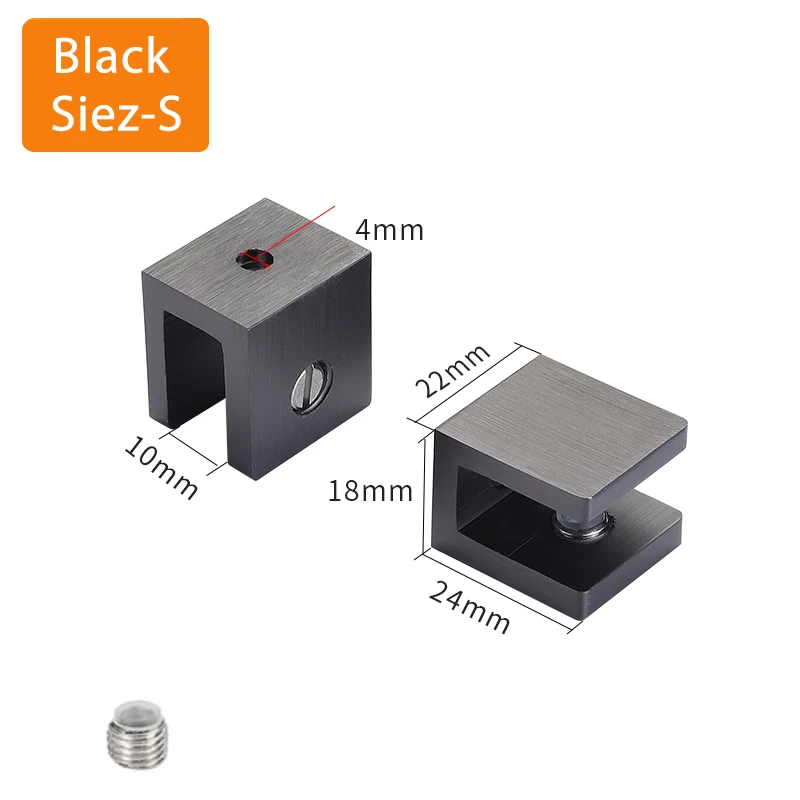 2Pcs Flugzeug Glas Klemmen Reinem kupfer Regale Unterstützung wein kühler Halb Platz Ecke Halterung Clips Badezimmer Klammern Glas clip – Detail 7