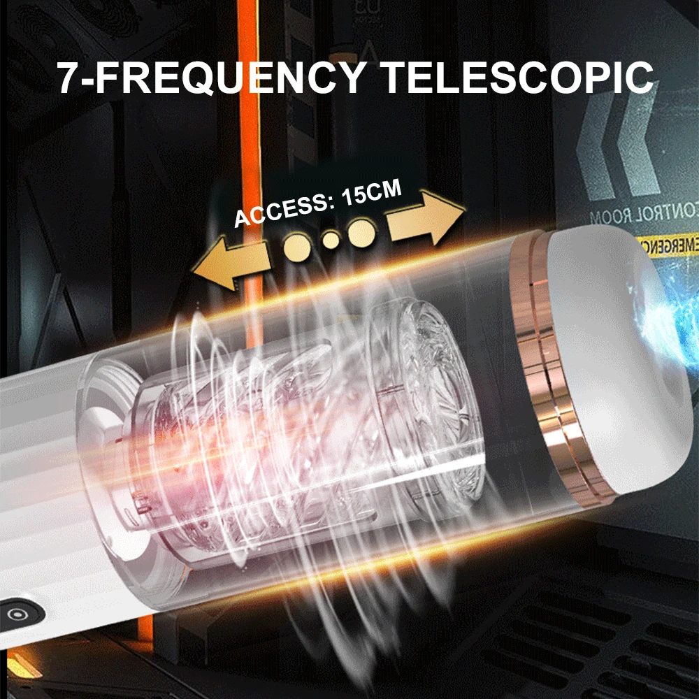 Masturbatore Rotante Succhiante per Uomo Automatico Telescopico Reale l Orale Glande Trainer Massaggio Maschio M Ora Gans ae_voghion.com