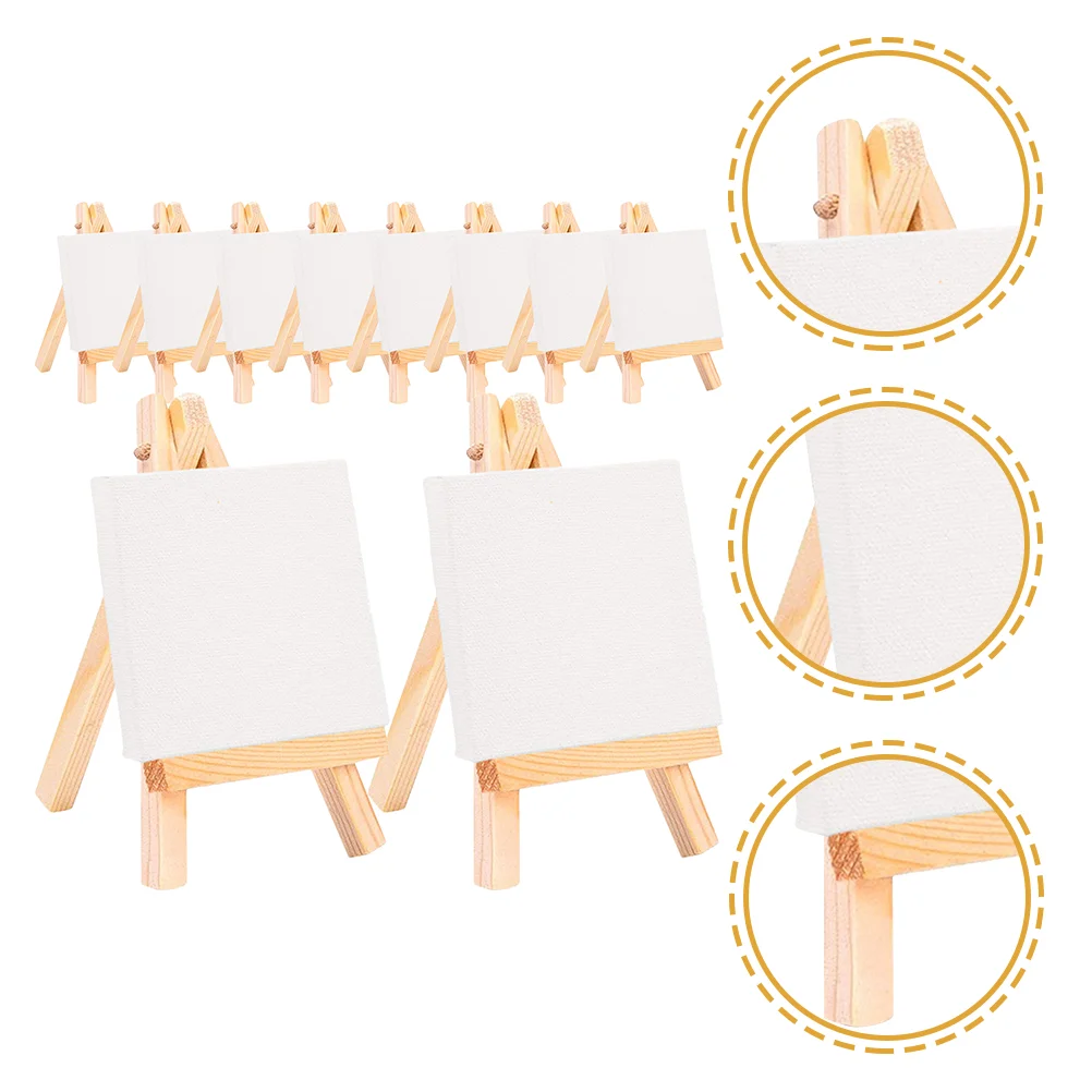

Wood Mini Easel The Artist Oil Painting White Canvas Painting Cloth Furniture Furnishing For Painting Canvas Art Supplies