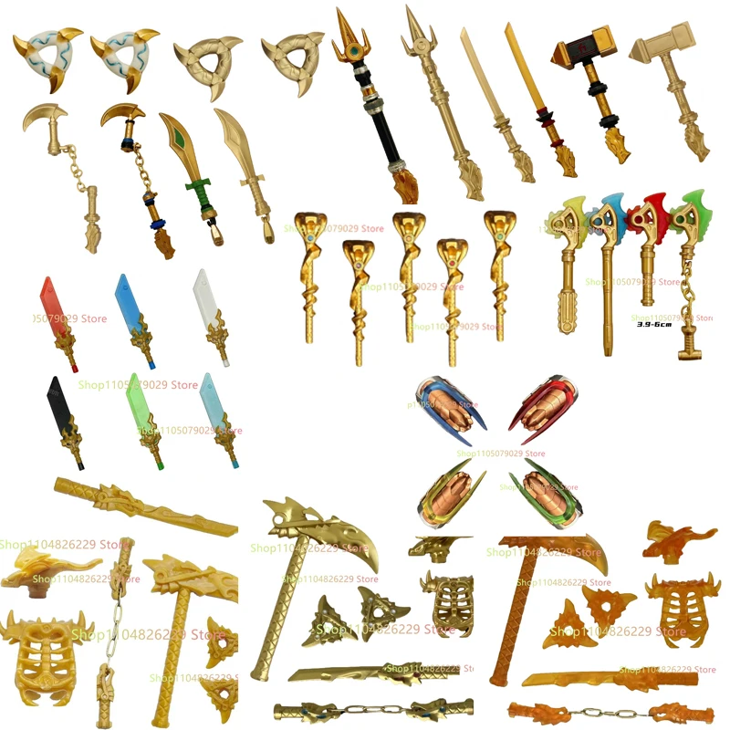 Anime Cartoon TV Toy Weapons Swords Suitable for Ninja Building Blocks Kids Collect Toys Birthday Gifts