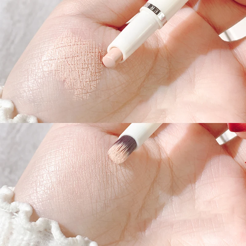 Double-head Concealer Pen Silkworm Lying Brightening Tear Groove Conceal Acne Spot Face Makeup Base Foundation Cream Brush face concealer face concealer pen color concealer concealer cream foundation concealer