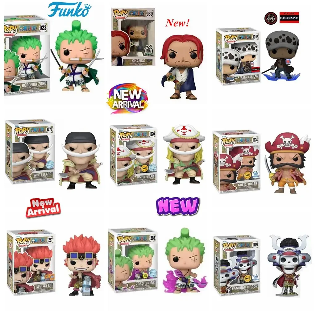 thumbnail image 2 of Funko Pop One Piece EUSTASS KID 1287# GOL D. ROGER 1274# White Beard 1270# Figura de vinilo Colección Modelo Juguetes para niños Regalo, 2 of 5