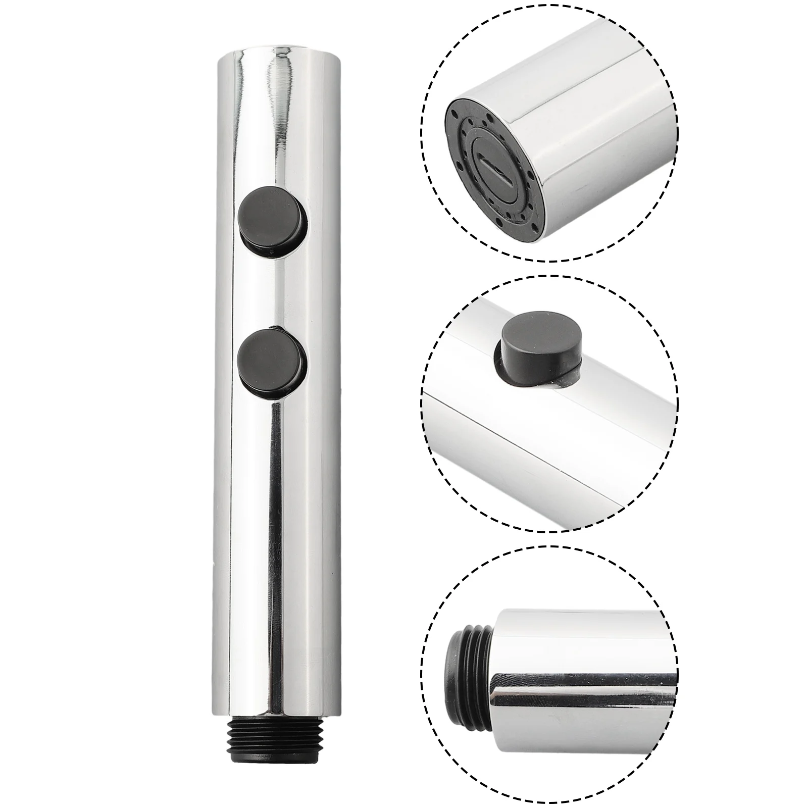 

Handheld Bathroom Bidet Shower Head G1/2\\\" Stainless Steel Dual Water Nozzle Toilet Bidet Nozzle Car Wash Nozzle