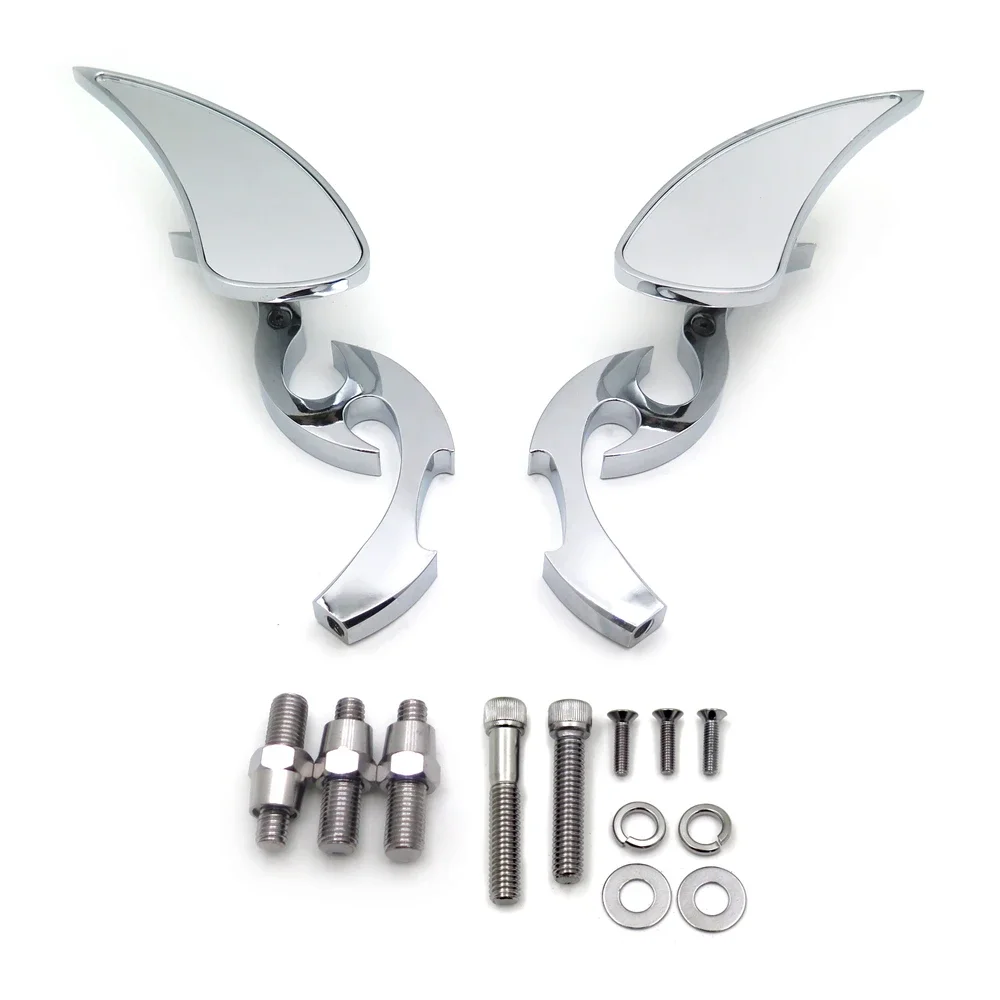 

Motorcycle PartsChrome Billet Custom Running Blade Mirrors For Harley XL Ultra Glide Road King CHROMED