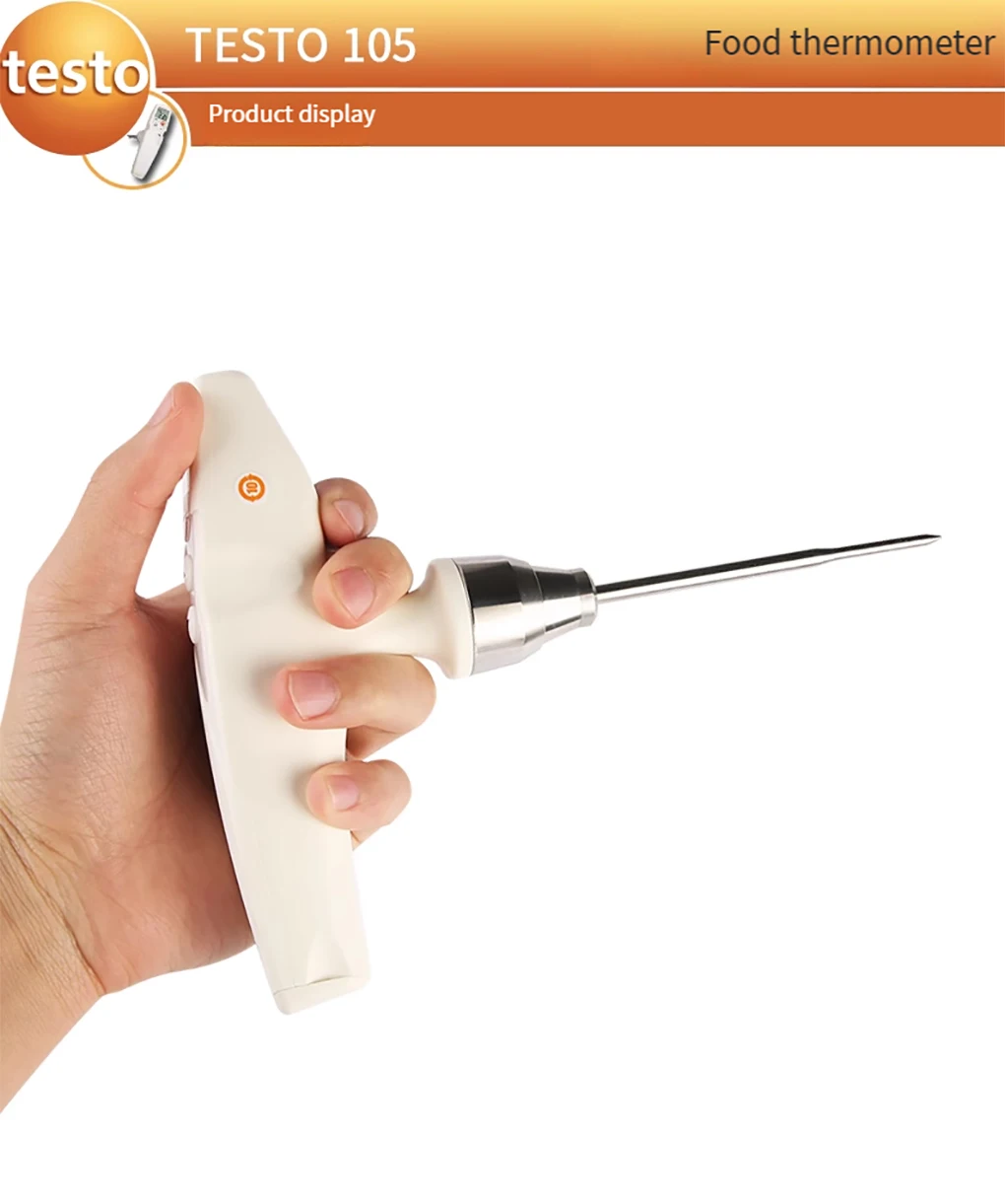 Testo 105 Frozen Food Thermometer High Precision Waterproof Probe Digital Thermo