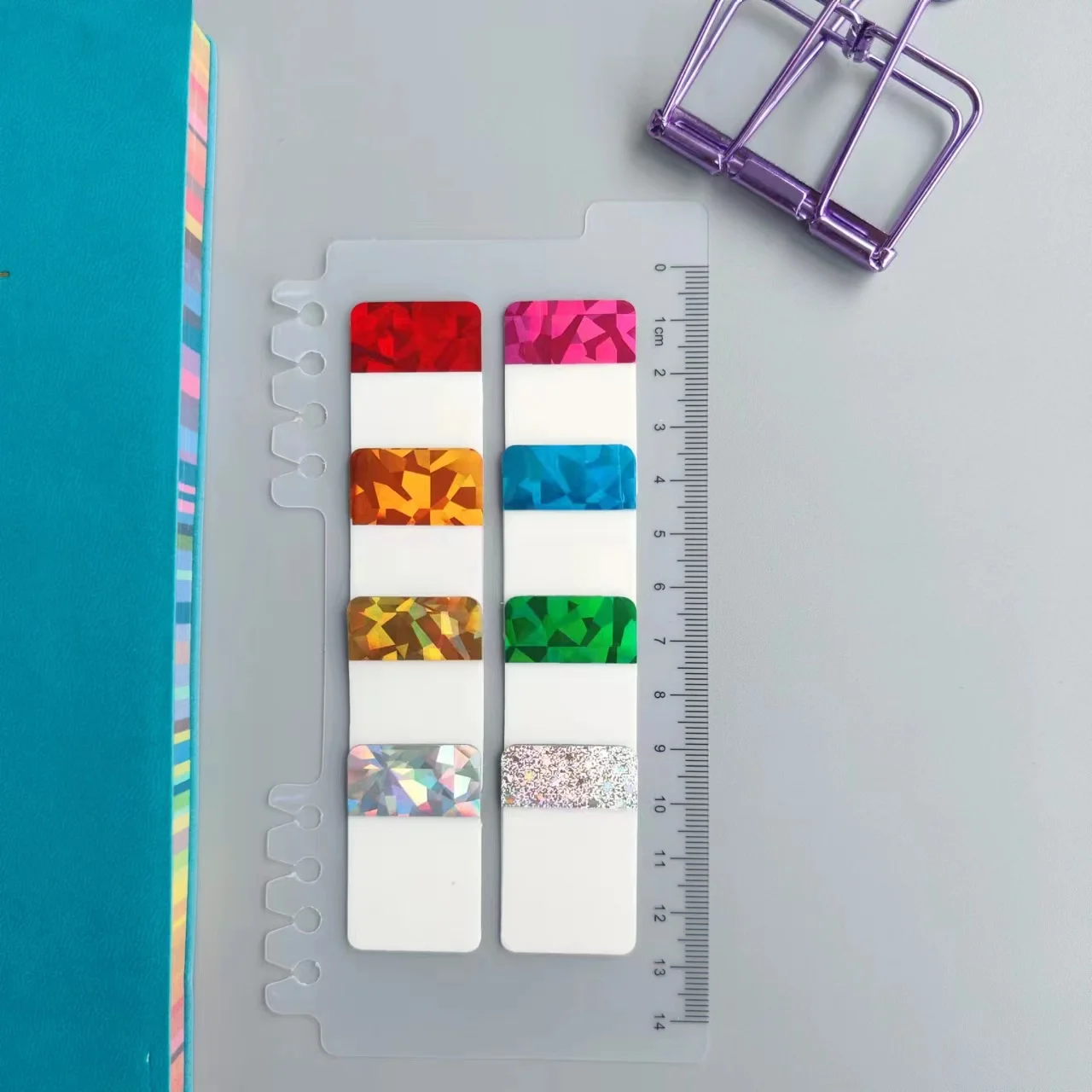 80/200 Blatt Aufkleber 8/10 Farbe Klar Transparent Laser Index Tabs Flaggen Haftnotiz Schreibwaren Kinder Schule Bürobedarf – Detail 3