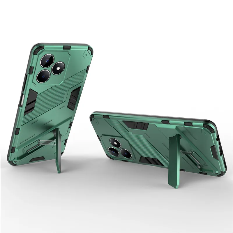 Shockproof Armour Case For Realme C51 C53 C55 With Kickstand Ring_voghion.com