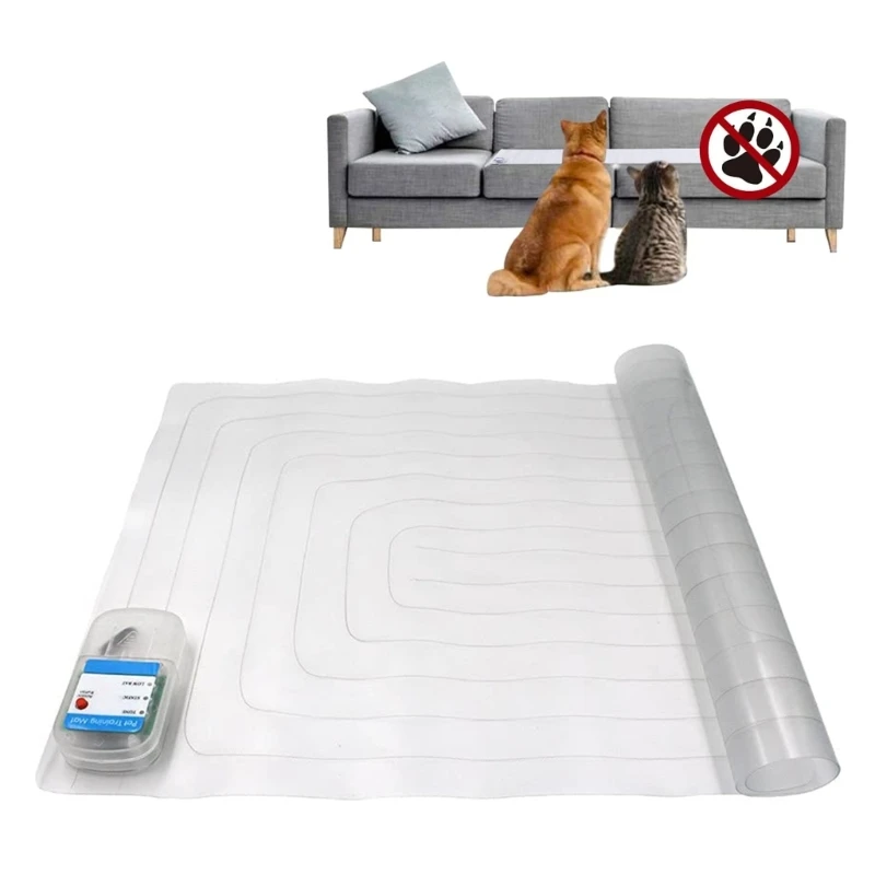 K5DC Pet Training Mat Dog  Mat Dog Scat Shock Pad for Indoor with 3 Work Mode Dog Safety Mat Keep Cats Off Furniture images - 6