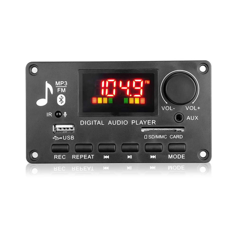 9V-12V MP3 Decoder Board Wireless Bluetooth 5.0 2x40W Amplifier USB TF FM Radio Module Car Palyer For Car Audio Kit DIY Speaker