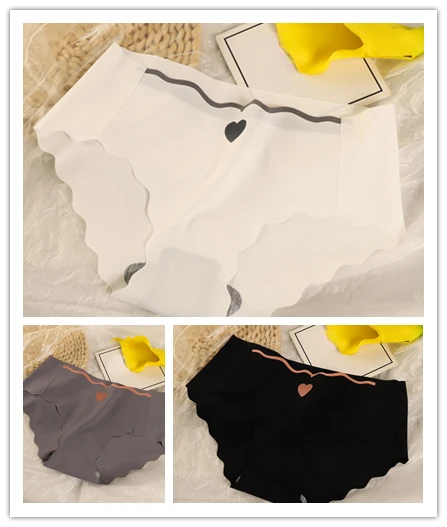 3 pieces per unit, sexy silk ice pants, women, mid-rise, smooth, briefs, females, ladies, traceless, underwear, girl, underwear, M-XL