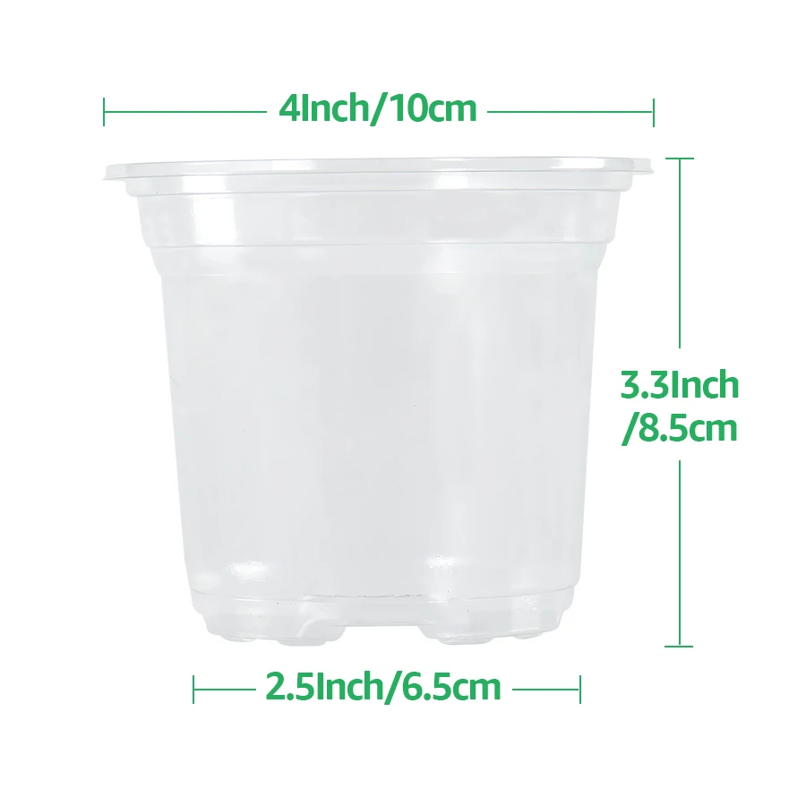 30 ensembles de pots de pépinière avec dômes d'humidité, pots de pépinière transparents de 10 cm (30 pots + 30 couvercles transparents), petits pots pour semis_voghion.com