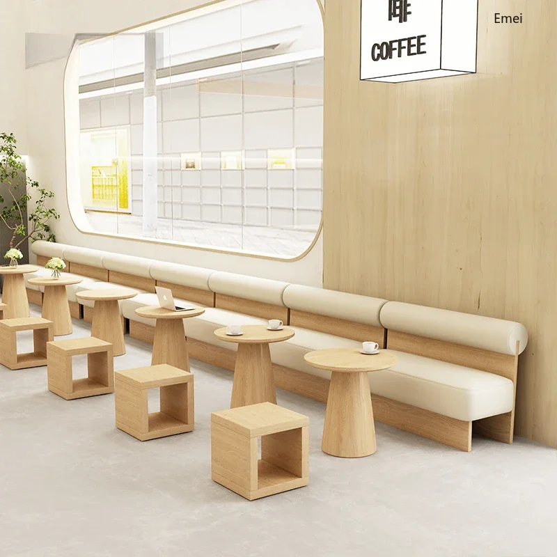 Simple Milk Tea Shop Coffee Shop Leisure Chair Baking Rest Area Book Bar Small Sofa
