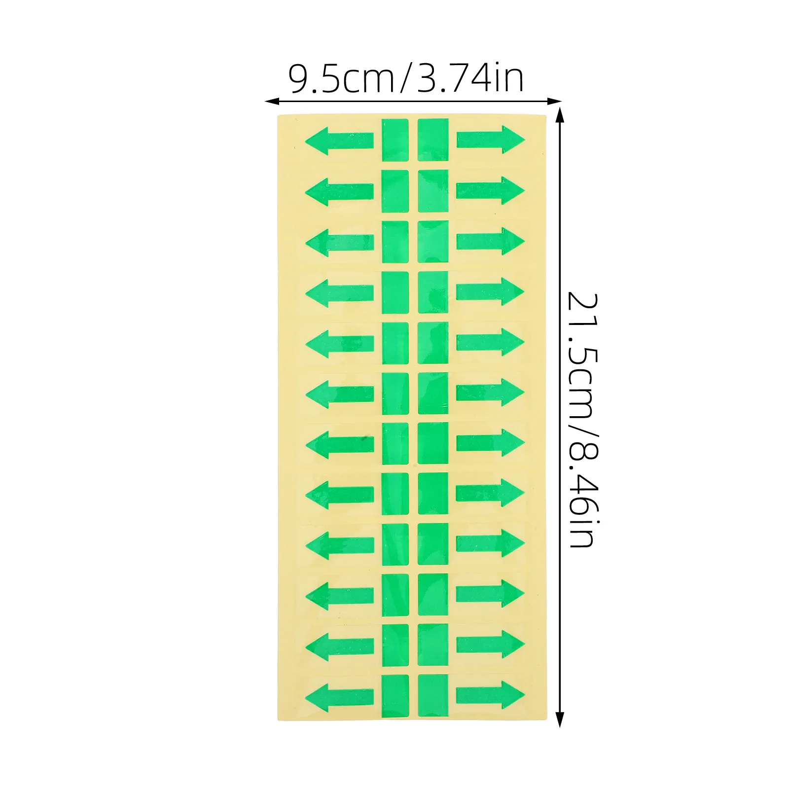 1000Pcs 이동식 화살표 데칼 40x15mm 투명 빨간색 화살표 씰이 있는 쓰레기 봉투 라벨 산업용 라벨