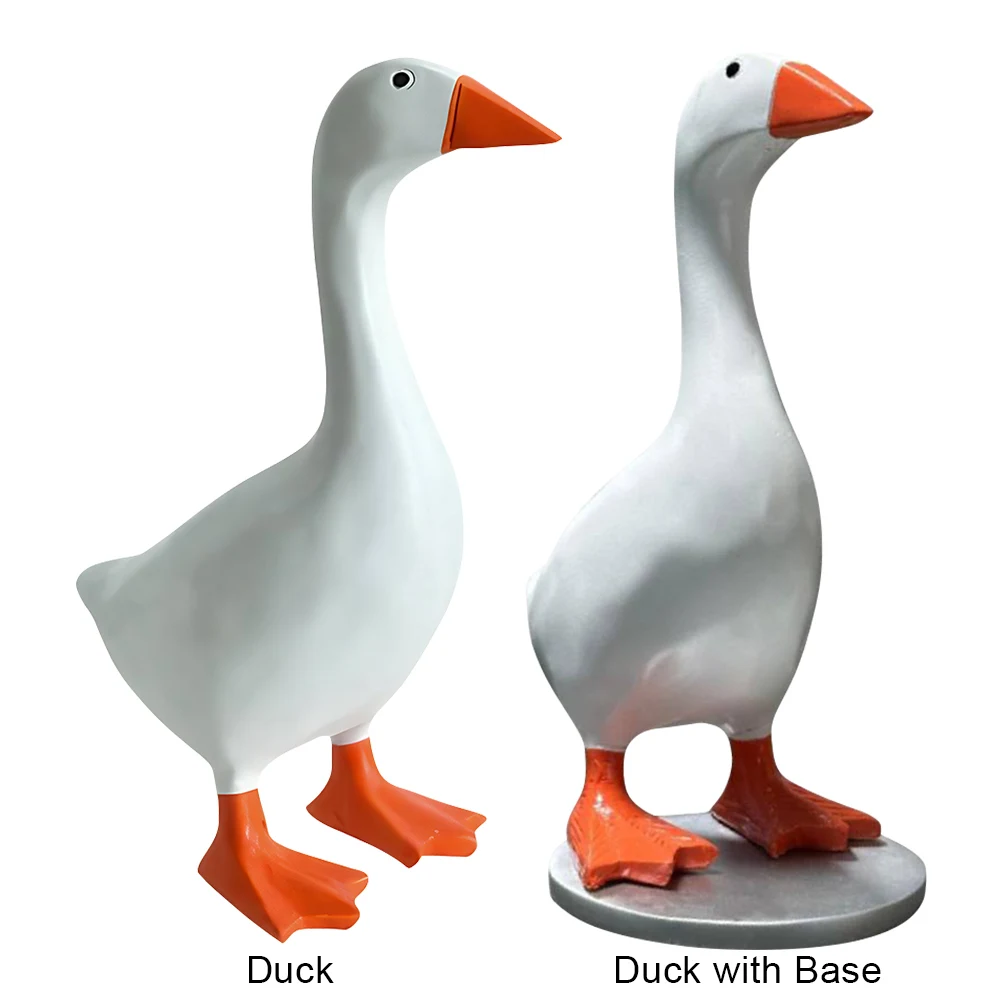 Cute Duck Statue Key Hanger Resin Goose Duck Statue Sculpture Funny Office Desk Decor Housewarming Gifts for Women Men: 3 - 5 Days Free Delivery Only UK