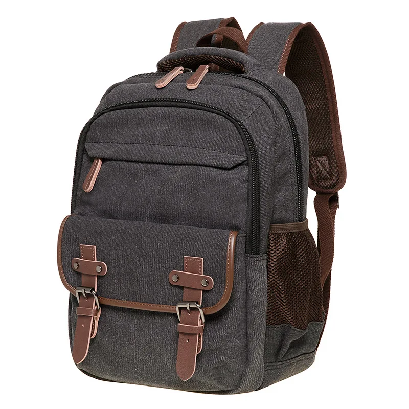Canvas backpack, handbag, multifunctional computer bag, unisex