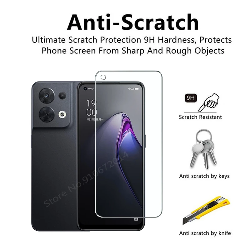 4-Pack Tempered Glass Screen Protector with Full Glue Coverage