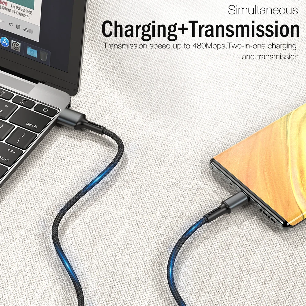 Premium USB Type A to Type C Data Charging Cable - Multiple Lengths Available