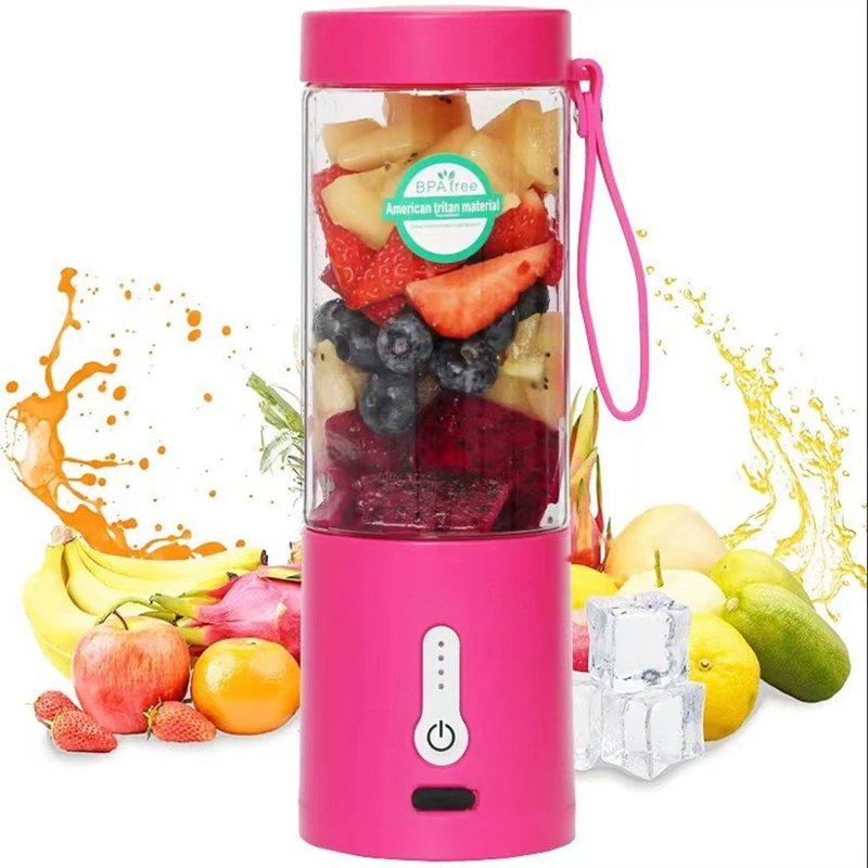 

530ML Electric Juicer Portable Smoothie Blender USB Rechargeable Portable Fruit Mixer Machine Mini Juicer Blender