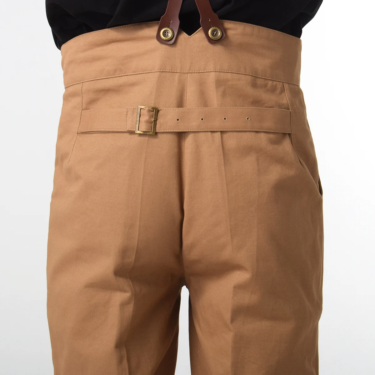 Steampunk Pants Men Regency Retro Y Belt Overalls Vintage Victorian Cosplay Costume Gothic Trousers