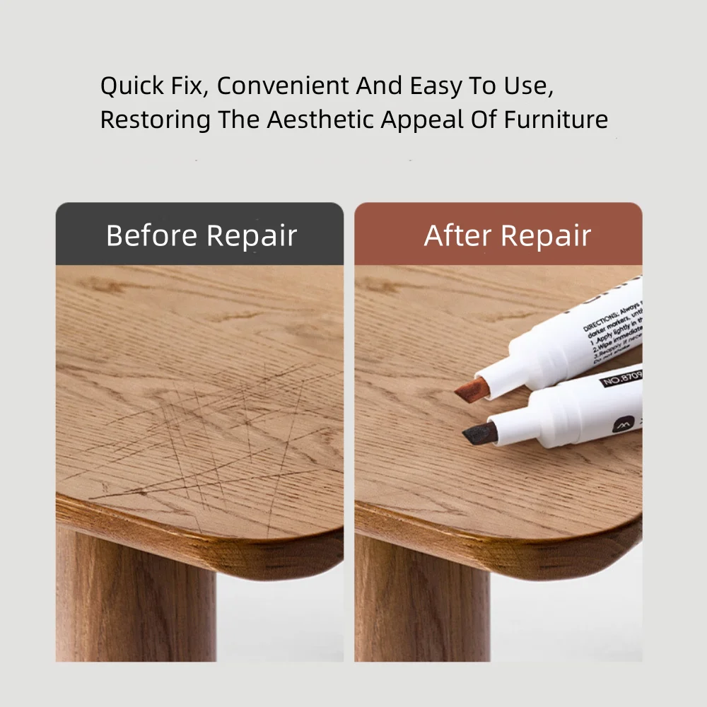 Wood Composite Grain Paint Touch-Up Markers for Furniture and Floor Repair
