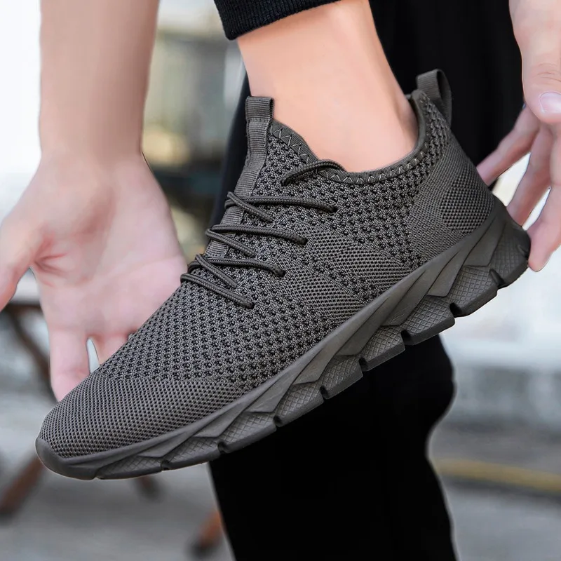 Men's Breathable Casual Sneakers Air Mesh Running Shoes Lightweight Summer Outdoor Sports Zapatillas for Male Large Size 36-49 5