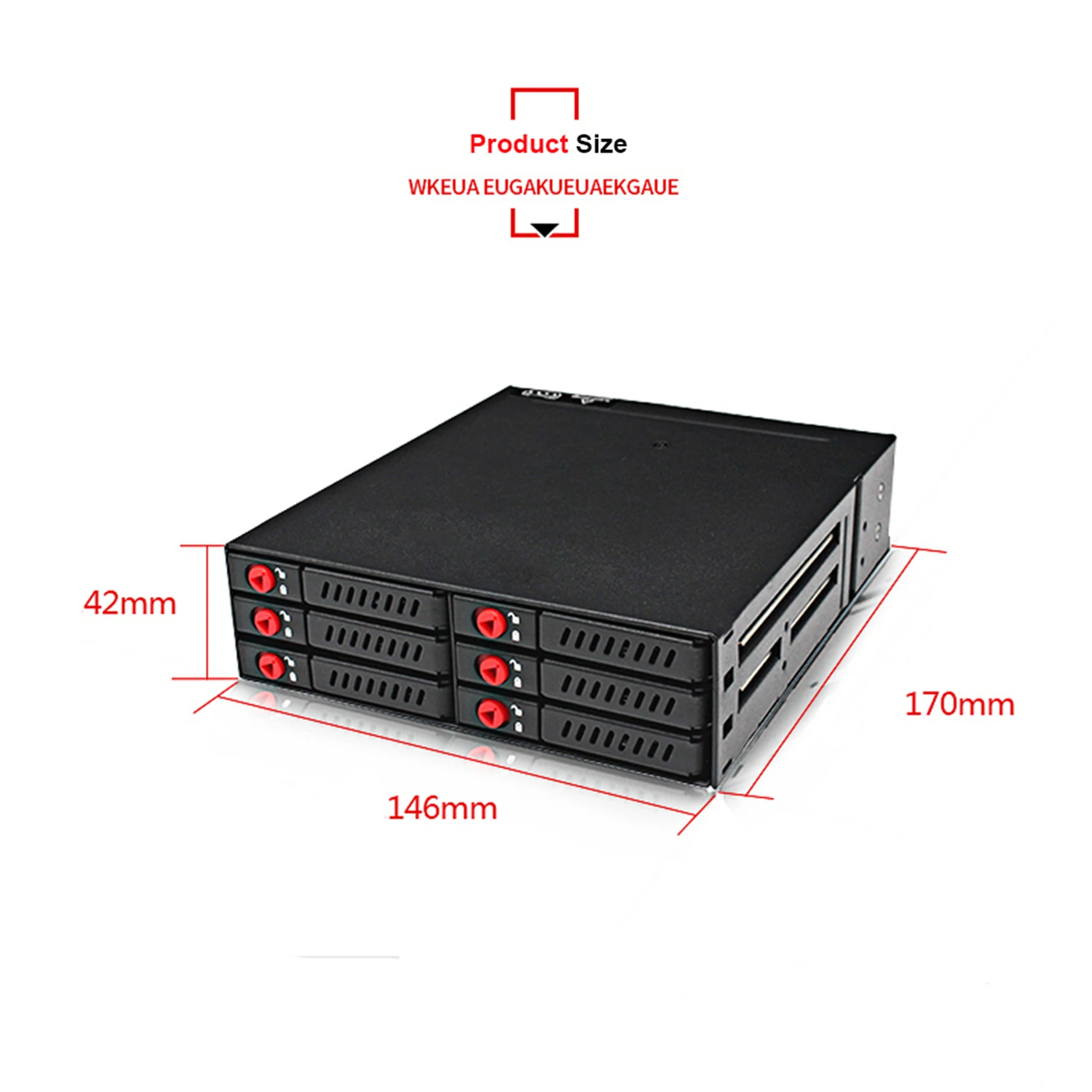 6베이/4베이 2.5인치 SATA SSD/HDD 핫스왑 모바일 랙/외장 하드 드라이브 인클로저 4베이 데이터 저장 랙 (5.25인치 드라이브용)