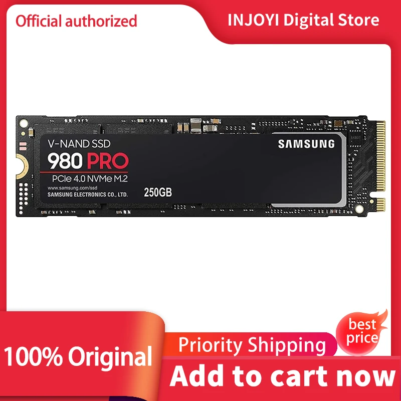 Samsung-disco de Estado Sólido Interno Ssd M.2 250gb 500gb 1tb 2tb 980 Pro m2 2280 Pcie Gen 4.0×4 Nvme 1.3c 250 500 Mz-v8v250b