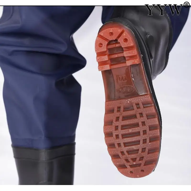 Fishing Waist Waders Pants Rain Boots Oxford Sole Waterproof Hunting Wading Trouser Adult Men Women Fishery Gear Fishing Apparel