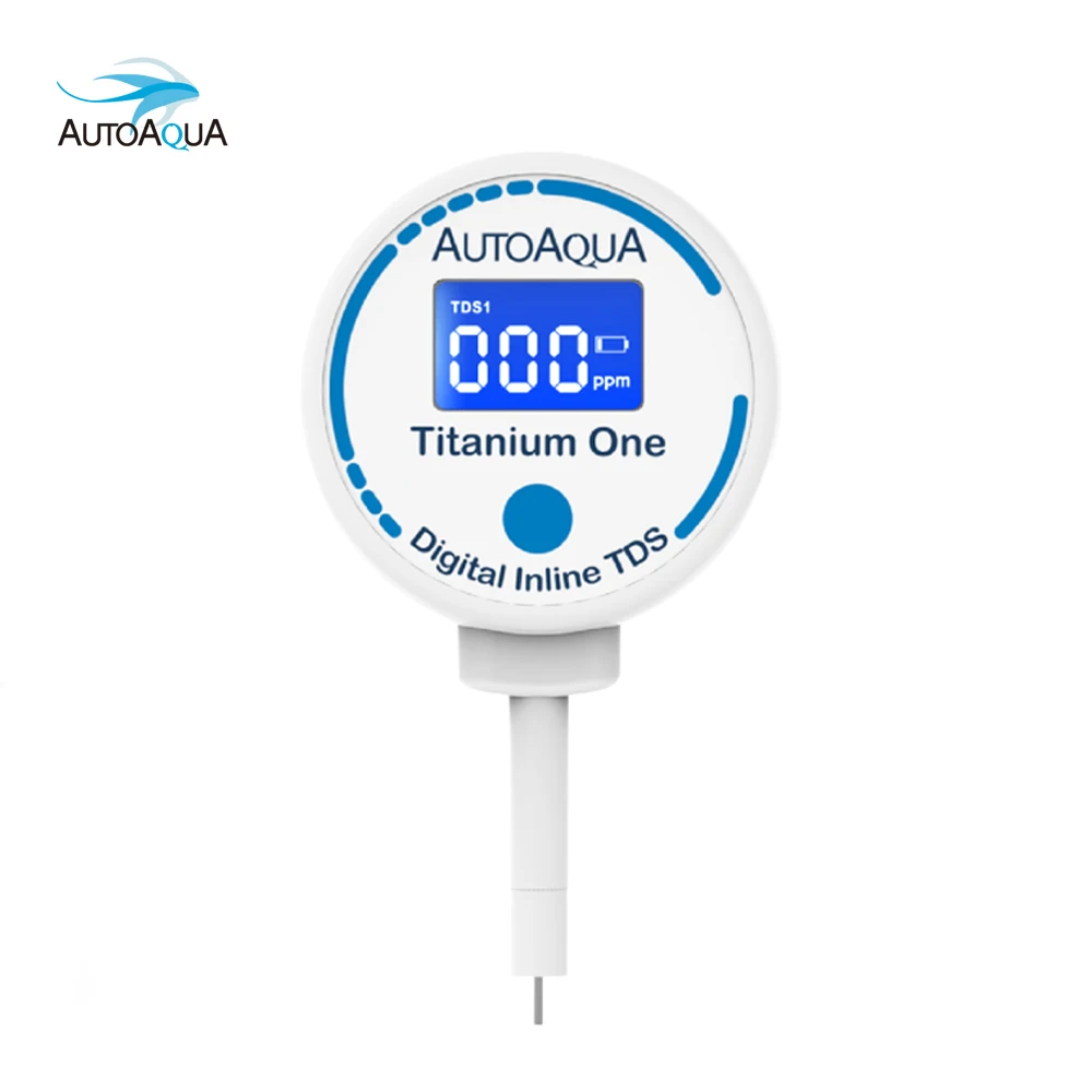 AUTOAQUA Titanium One TDS-100 Digital Inline TDS Meter Aquarium Test Monitor Qualify Pure Water