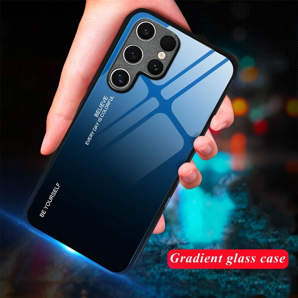Gradient Tempered Glass Cover - Premium Smartphone Case