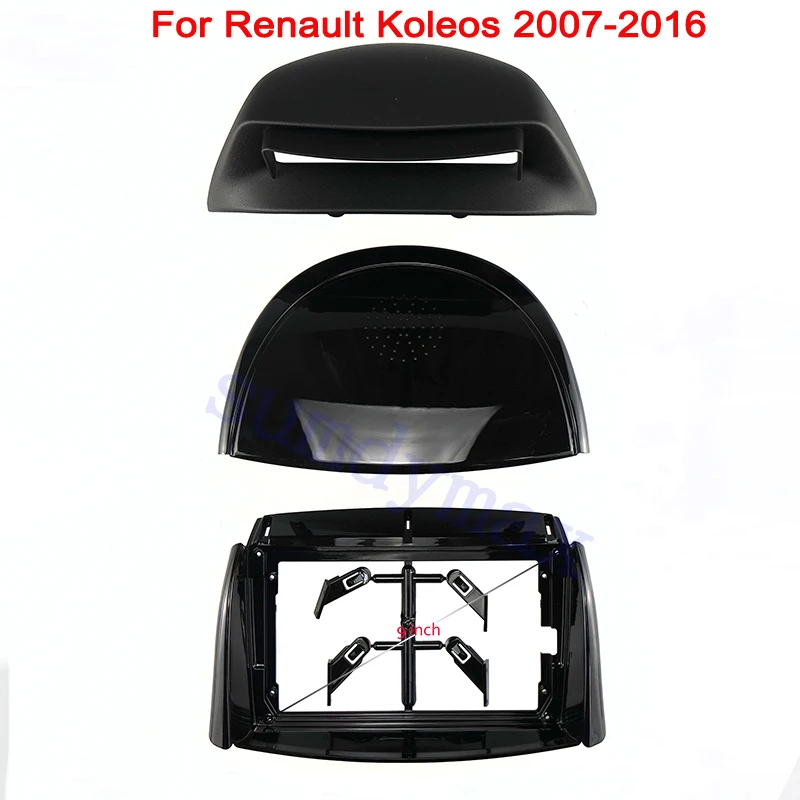 

9inch car panel Trim Dashboard Panel Kit for Renault Koleos 2007-2016 big screen 2 Din android Car Radio Fascia frame
