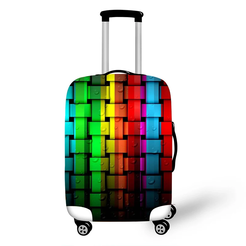 Colorful Graffiti Thicken Luggage Cover Elastic Baggage Cover Suitable 18 To 32 Inch Suitcase Case Dust Cover Travel Accessories