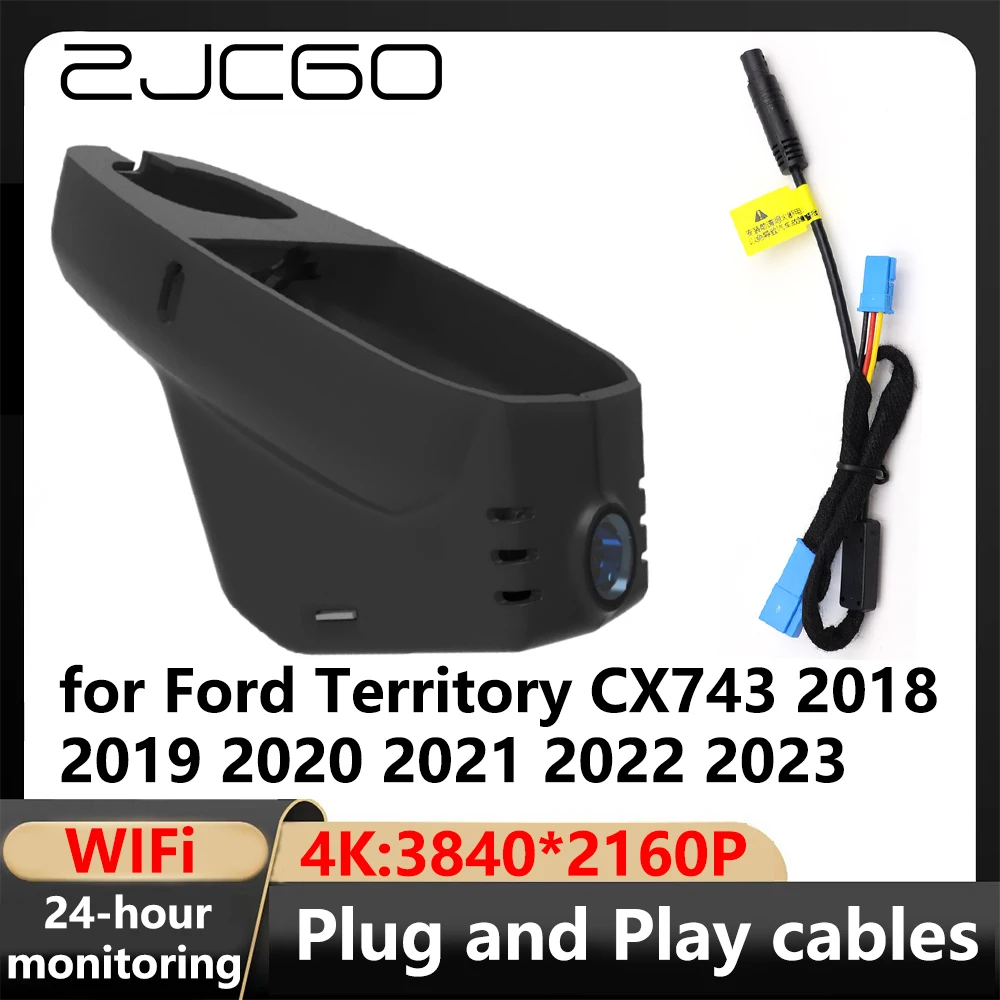 

ZJCGO 4K Wifi 3840*2160 Автомобильный видеорегистратор, видеорегистратор, видеорегистратор для Ford District CX743 2018 2019 2020 2021 2022 2023