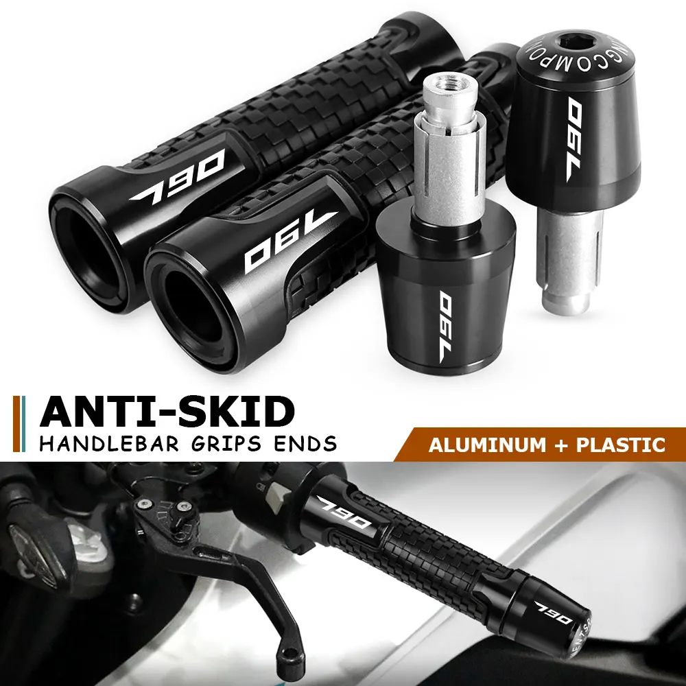 

7/8'' 22mm Motorcycle handlebar grips ends handle bar Anti-skid grip end FOR 790 ADVENTURE 790ADVENTURE S R 2017 2018 2019 2020