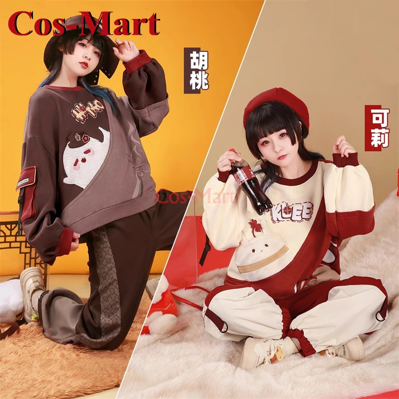 

Косплей-костюм Cos-Mart Game Genshin Impact Klee/Ху Тао, косплей-костюм, втайне милый нежный повседневный наряд для повседневной носки
