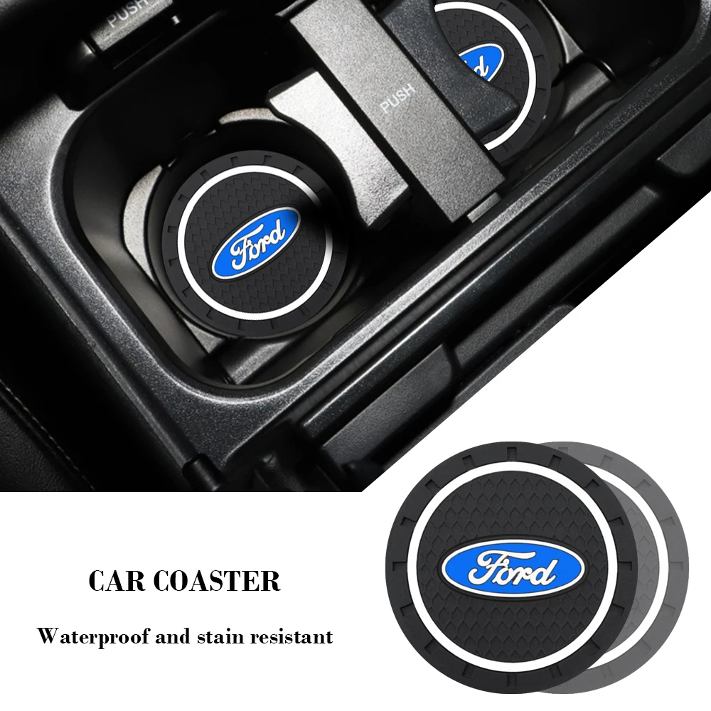 Car Styling Coaster Water Cup Bottle Holder Mats Silicone Waterproof