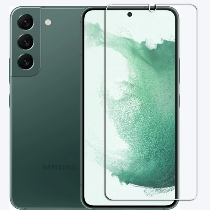 Vetro temperato di protezione originale 9H per Samsung Galaxy S22 + S22 Plus GalaxyS22 S22Plus Pellicola protettiva per schermo protettiva - immagine 2