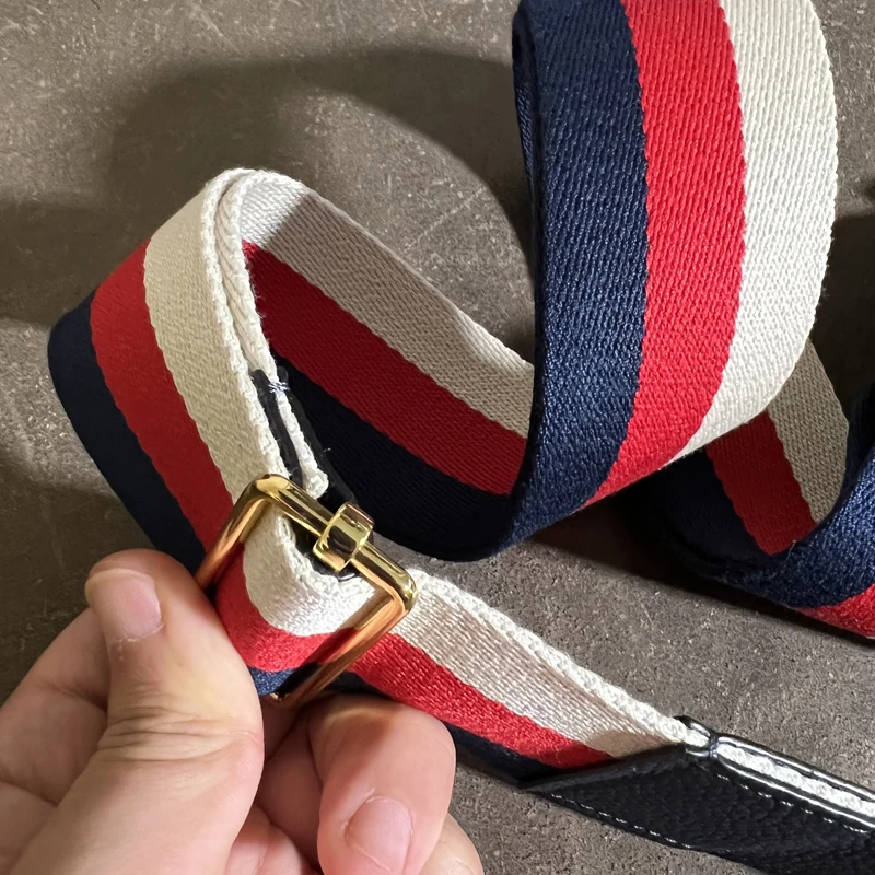 Custom  Leather Diagonal One-Shoulder Adjustable Bag Strap DIY Ladies Shoulder Strap Luxury Short Handle Strap Bag Accessories