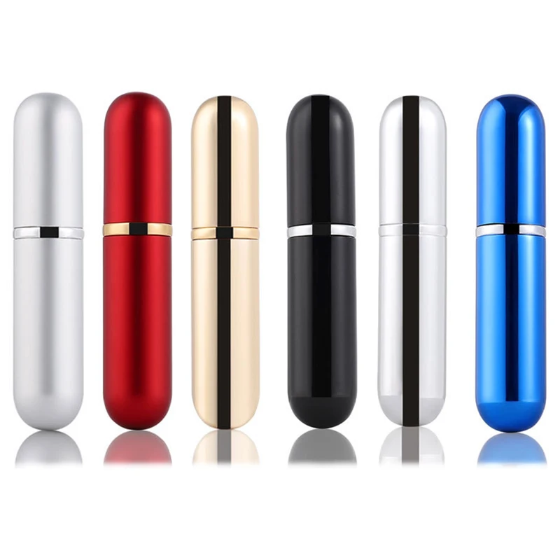 

5ml Perfume Bottle Perfume Spray Portable Cosmetic Bottle Empty Bottle Sub-bottle Thin Spray Travel Bottle Two Round 2022 New Ma