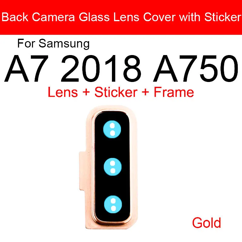 Back Camera Lens With Sticker For Samsung Galaxy A7 2018 A750 Rear