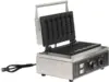 Commercial 6Pcs Waffle Makers Hot dog Making Machine 6 Grid Crispy Machine Stainless Steel Body 1550W 110V (Black) 5