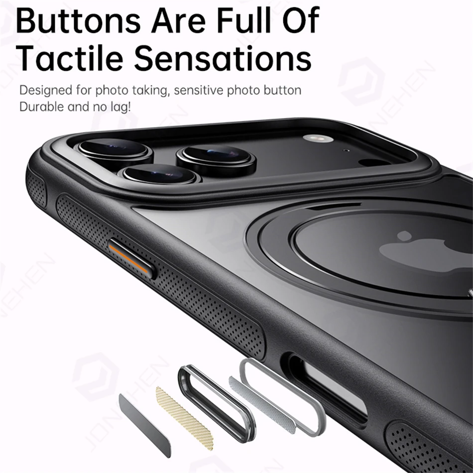 Magnetic 360° Rotating Sound-Torque Protective Armor Case