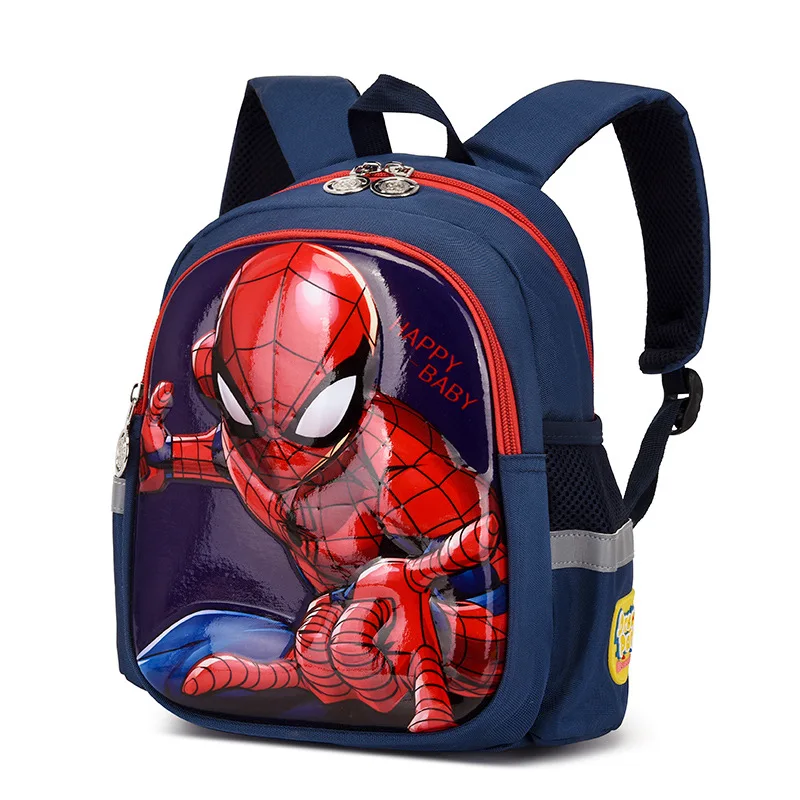 2022 Disney New Kindergarten Bag For Boys Spider Man Student Shoulder Orthopedic Backpack Age 3-8 Kids Birthday Gifts Mochila