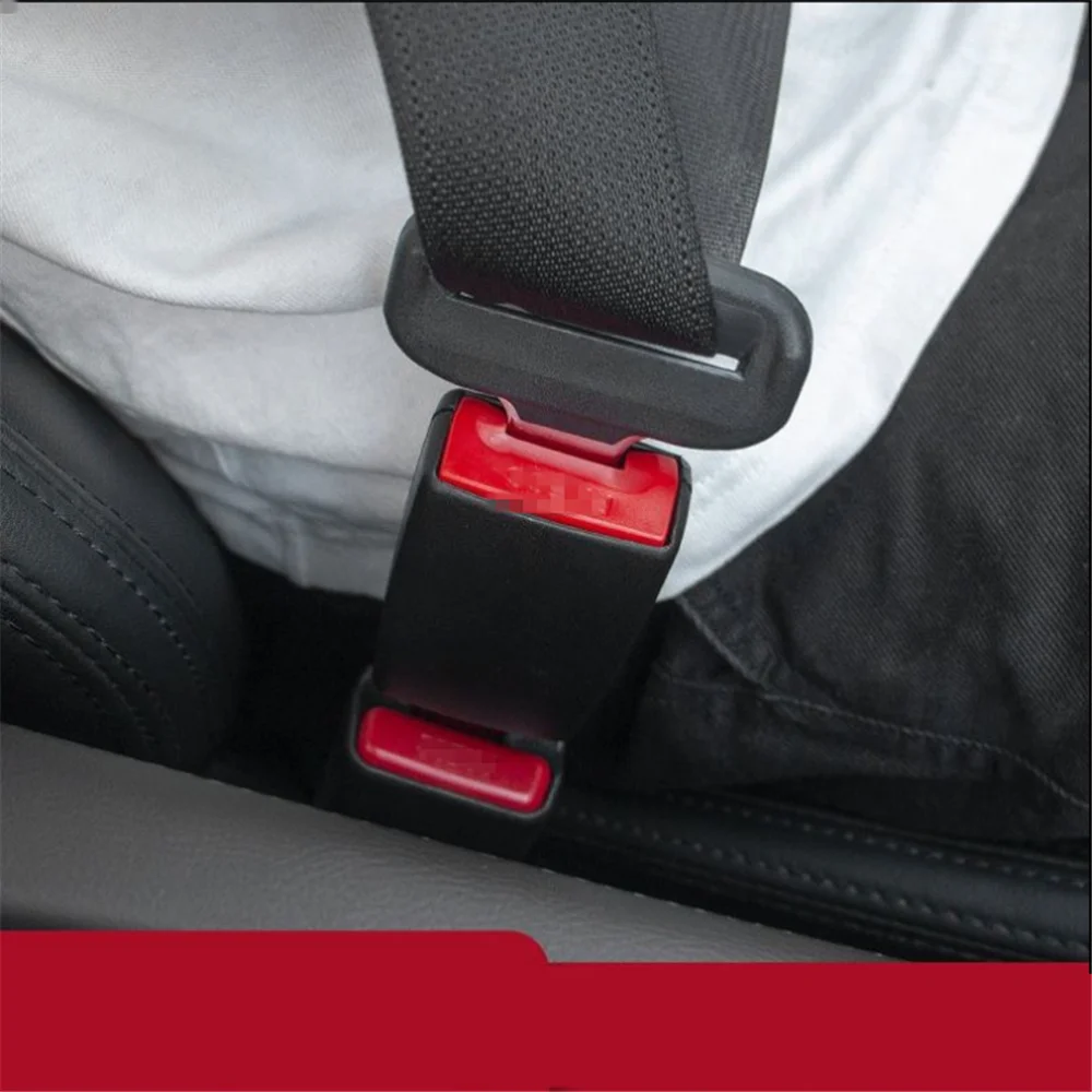 Car Seat Belt Extender with Padded Cover - Safety Buckle Clip Accessory