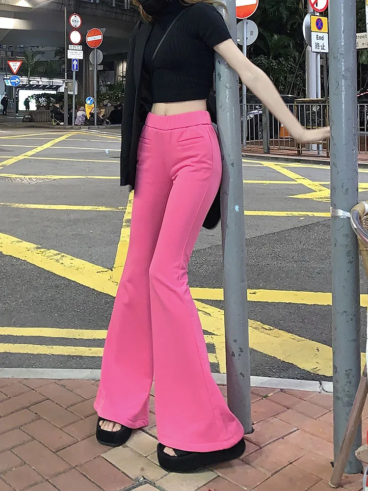 

Casual Long Pants For Women Fashion Flare Pants Slim Sweatpants Woman Spring Summer Baggy Cheap Casual Full Length Pants 2023