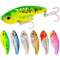 6pcs Metal VIB 3g 7g10g 15g Fishing Lure Mini Vibration Spoon Spinner Crankbait Bass Artificial Hard Bait Cicada Fishing Tackle 1