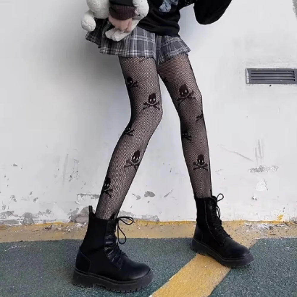 Fishnet Stockings Daily Fishnet Stockings Lace Patterned Tights High Waist Pantyhose For Women Halloween New Year